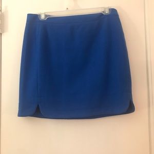 Blue wool skirt